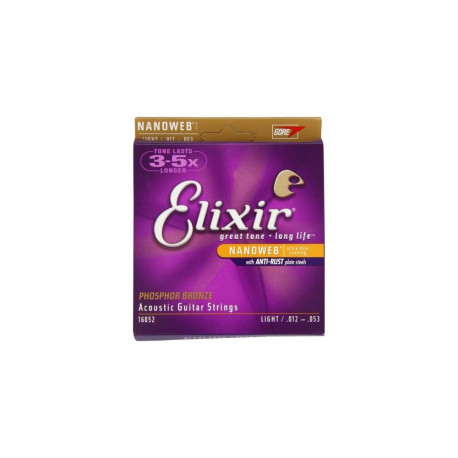 Elixir 16052 Phosphor Bronze Light NW - acoustic guitar strings (12-53)