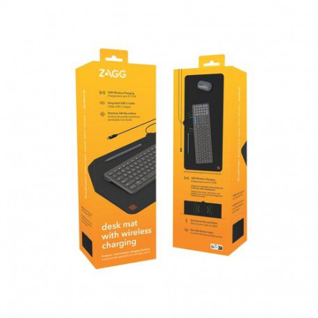 ZAGG Wireless Charging Desk Mat Black