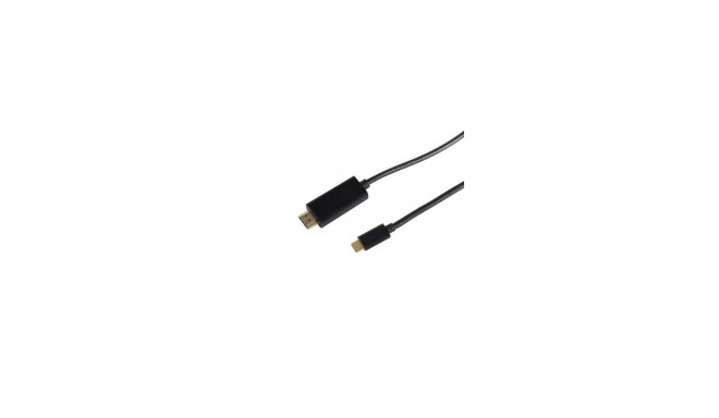 S-Conn 10-56025 video cable adapter 1 m HDMI Type A (Standard) USB Type-C Black