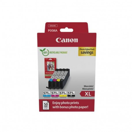 Canon 0332C006 ink cartridge 4 pc(s) Original High (XL) Yield Black, Cyan, Magenta, Yellow
