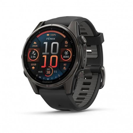 Garmin fenix 8 3.3 cm (1.3") AMOLED 43 mm Digital 416 x 416 pixels Touchscreen Black Wi-Fi 