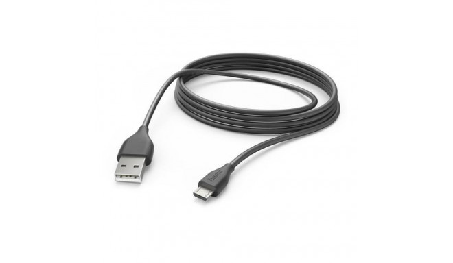 Hama 00201588 USB cable USB 2.0 3 m USB A Micro-USB B Black