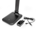 PLATINET DESK LAMP LED REMUS 5W USB CHARGER TOUCH SWITCH BLACK [46009]