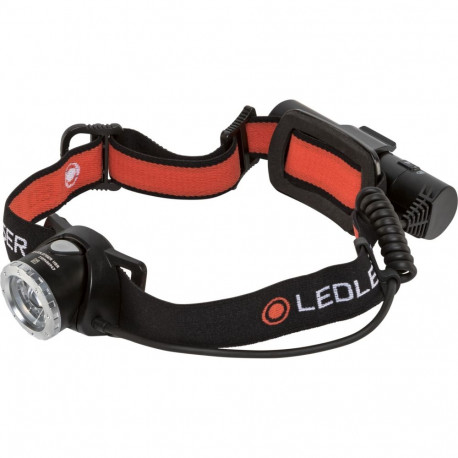 Ledlenser pealamp H8R must/punane