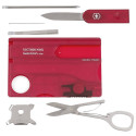Victorinox SWISSCARD LITE punane läbipaistev