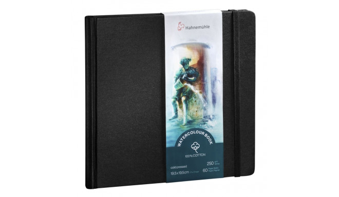 Hahnemühle akvarelliraamat 250g 100% puuvill 19,5x19,5cm 60 lehekülge