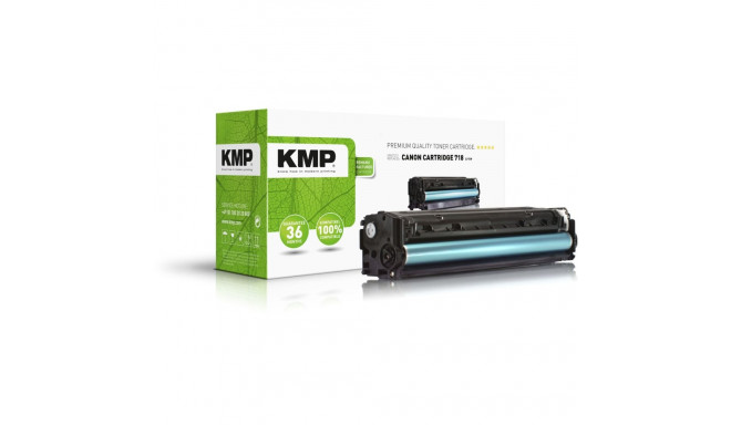 KMP C-T19 must ühilduv toonerkassett Canon 718 BK jaoks