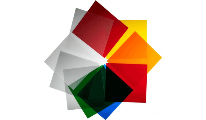 Elinchrom komplekt 10 värvifiltrit 21 cm