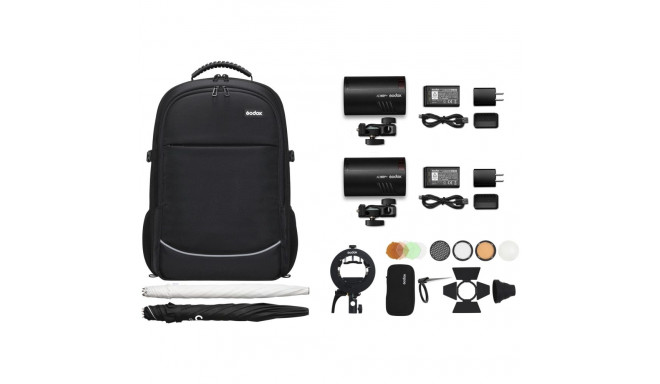 Godox AD100Pro - K2 Dual flash Backpack kit