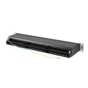 PATCH PANEL 48 PORT 1U 19" CAT.6A FTP WITH CABLE ORGANIZER SHIELDED BLACK LANBERG