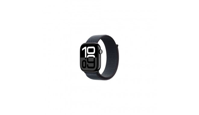 Apple Watch Series 10 GPS 46mm Jet Black Alu Case, Ink Sport Loop S/M EU MWWR3