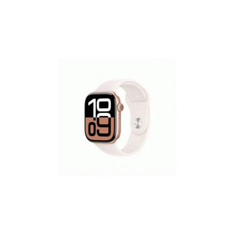 Apple Watch Series 10 GPS 42mm Rose Gold Alu Case, Light Blush Sport Band M/L EU MWWU3