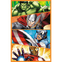TREFL AVENGERS puzzle set Days full of action, 3x80 pcs