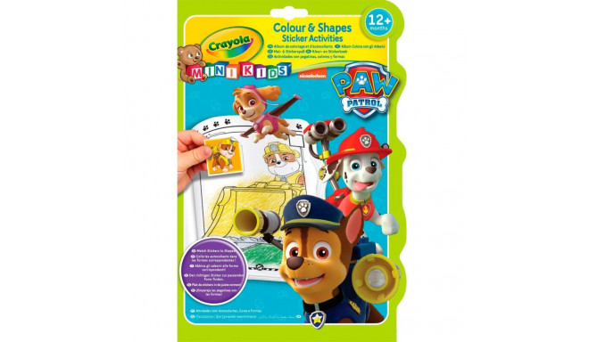 CRAYOLA PAW PATROL Coloring & stickering book (in English lang.)