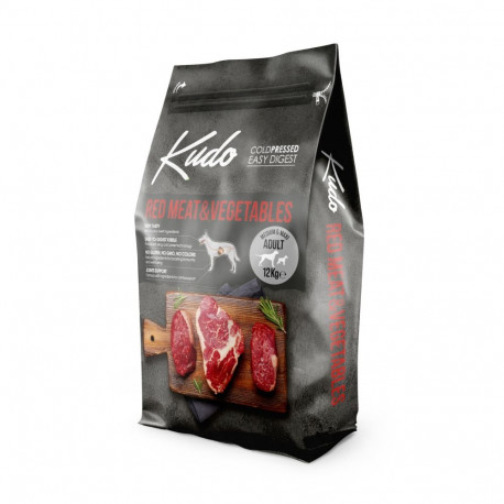 Kudo Red Meat & Vegetables külmpressitud koeratoit 12kg