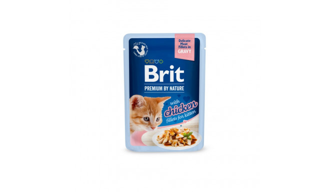 Brit Premium Chicken Fillets in Gravy märgtoit kassipoegadele 85g
