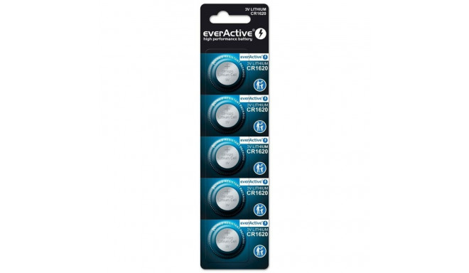 Batteries EverActive CR1620 3 V (5 Units)