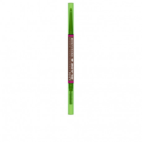 NYX PROFESSIONAL MAKE UP BLADE & SHADE NANO lápiz de cejas #08-Chocolate 1 u