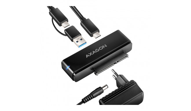 AXAGON ADSA-FPX USB-C 10Gbps - SATA 6G 2.5"/3.5" SSD/HDD FAST PORT X adapter incl. AC, adapter USB-C