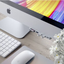 Satechi USB-C Clamp Pro jaotur iMacile - adapter, hõbedane