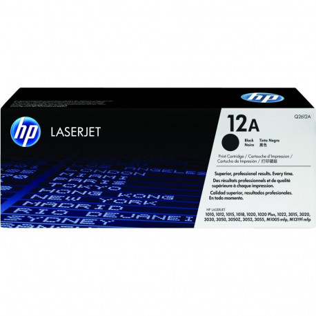 "HP 12A original LaserJet original Toner cartridge Q2612A black standard capacity 2.000 pages 1-pack