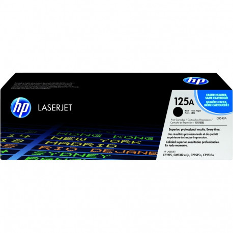 "HP 125A original Colour LaserJet Toner cartridge CB540A black standard capacity 2.200 pages 1-pack"