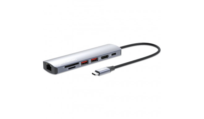 "MANHATTAN 7-in-1 4K USB-C Dockingstation 1xHDMI 2xUSB 10Gb/s"