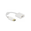 "DELOCK Adapter DisplayPort 1.2 Stecker zu VGA Buchse Passiv weiss"