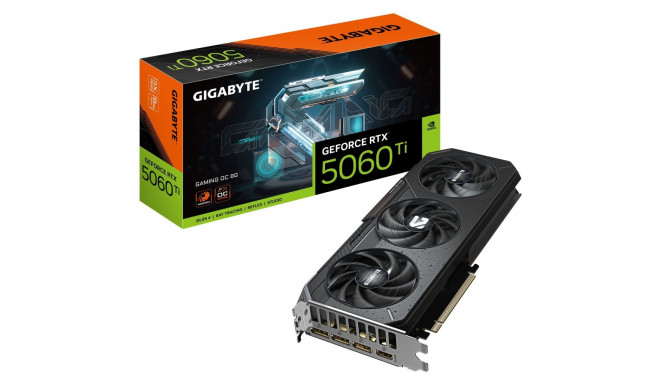 "RTX 5060 Ti 8GB Gigabyte Gaming OC GDDR7 3 Fan"