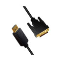 "Logilink DisplayPort-Kabel DP 1.2 zu DVI 1.2 2.0m schwarz"