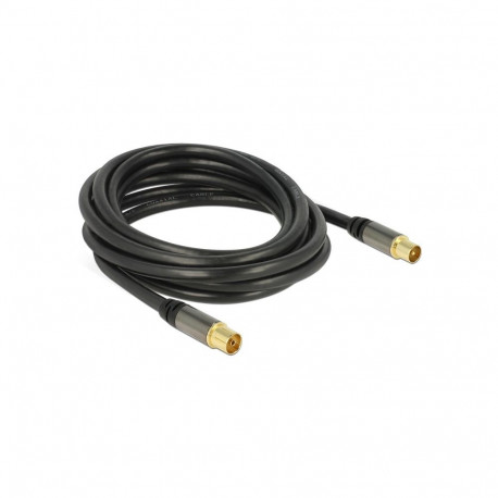 Delock IEC pistik - IEC pesa kaabel RG-6/U 3m