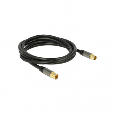 "Antennenkabel IEC Stecker > IEC Buchse RG-6/U 2 m schwarz"
