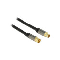 "DELOCK Kabel IEC Stecker > IEC Buchse RG-6/U 3m"
