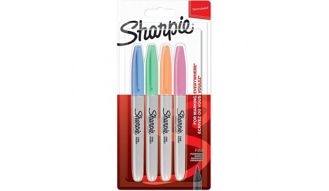 "Sharpie Marker Fein Rundspitze F 4er Pastel Farben Blister"