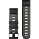 "Garmin Ersatzarmband QuickFit 26mm Silikon Schwarz/Kieselgrau" "Garmin Ersatzarmband QuickFit 26mm Silikon Schwarz/Kieselgrau"