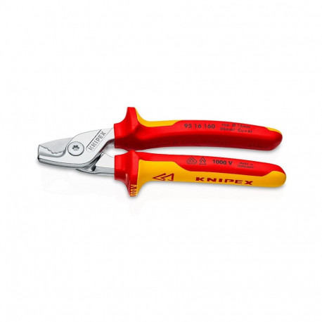 "KNIPEX Kabelschere mit Stufen- schnitt isoliert"