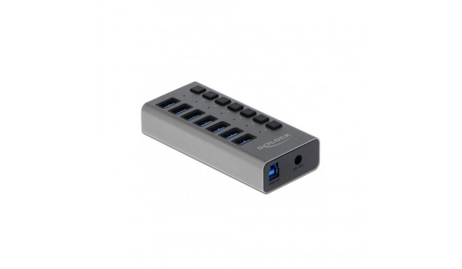 "DELOCK Externer SuperSpeed USB Hub mit 7 Ports + Schalter"