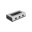 "DELOCK Umschalter RJ45 10/100/1000mbps 2 Port manuell bidirektional"