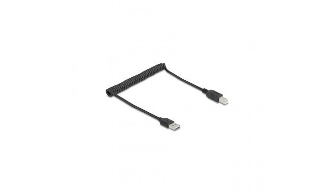 "Delock Spiralkabel EASY-USB 2.0 Typ-A Stecker zu USB Typ-B"
