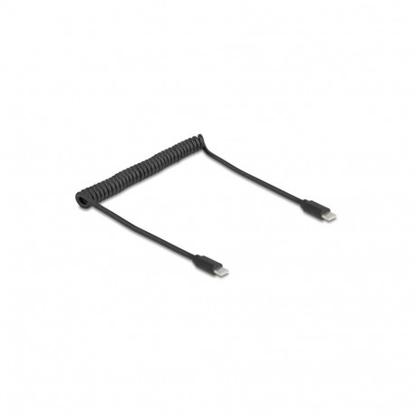 "DELOCK USB 2.0 Type-C Spiralkabel Stecker-Stecker 0.45-0.75m"