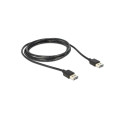 "DELOCK Kabel EASY-USB 2.0 Typ-A Stecker > EASY-USB 2.0 Typ-A Stecker 2m schwarz"