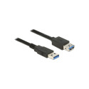 "DELOCK USB Verl. USB3.0 A -> A St/Bu 2.00m schwarz"