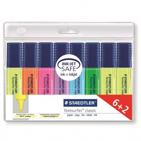 "STAEDTLER Textmarker Textsurfer Promotion 6+2"