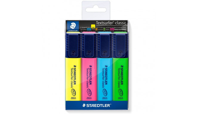 "STAEDTLER Textmarker Textsurfer clas 4St Etui"