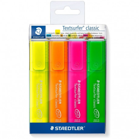 "STAEDTLER Textmarker Textsurfer Promo 4StEtui"