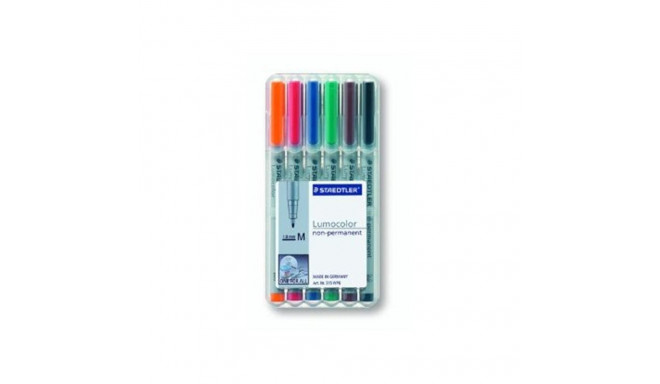 "STAEDTLER Folienstift Lumocolor M nonperm 6St"