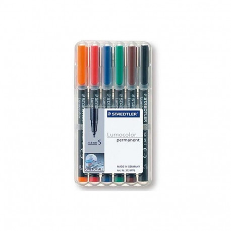 STAEDTLER kilemarker Lumocolor S püsiv 6 tk