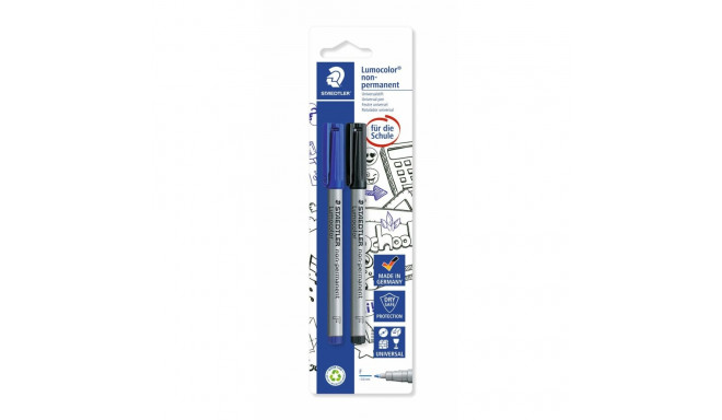 "STAEDTLER Folienstift Lumocolor F nonperm 2St"