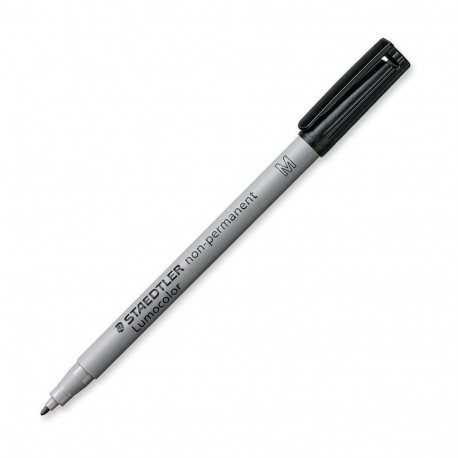 "STAEDTLER Folienstift Lumocolor non-perm M schwarz 10 Stück"