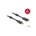 "DELOCK Aktives DisplayPort 1.2 zu HDMI Kabel 4K 60Hz 1m"